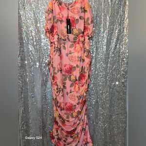 Vestido rosa, fashion nova 3X curve